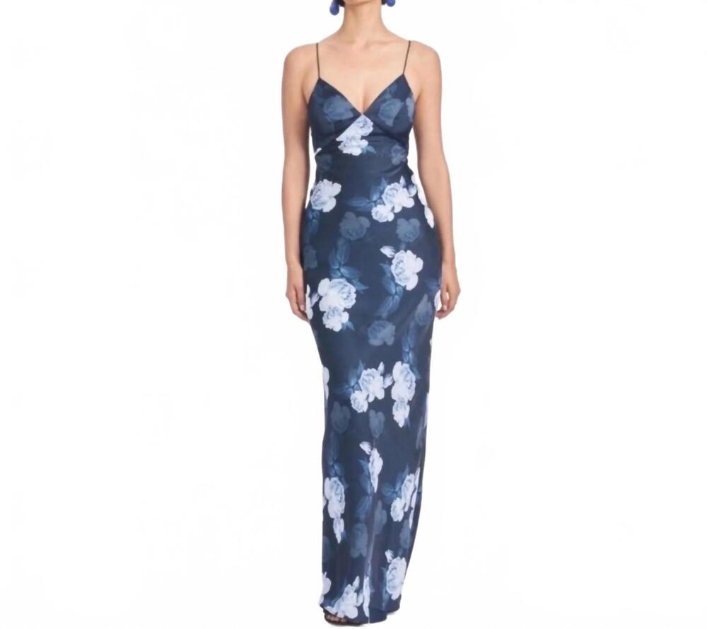 NEW SACHIN & BABI alta gown in navy